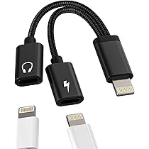 Amazon.co.jp: iPhone充電ケーブルライトニング変換アダプタ2in1